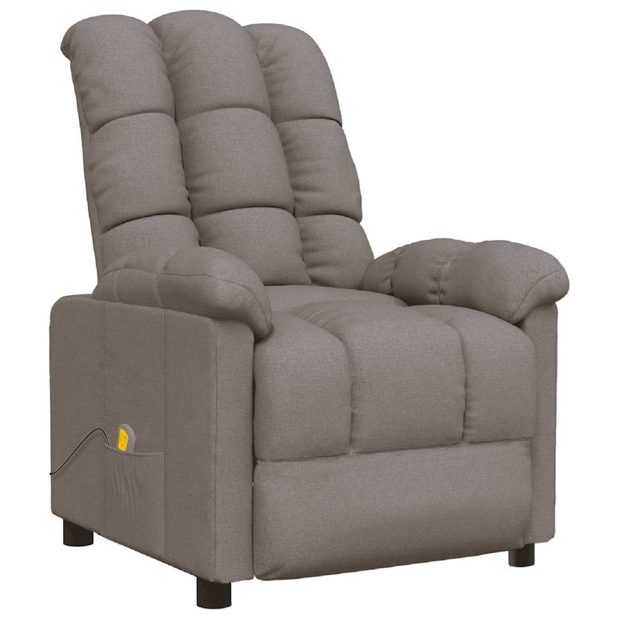 Massagestoel stof taupe