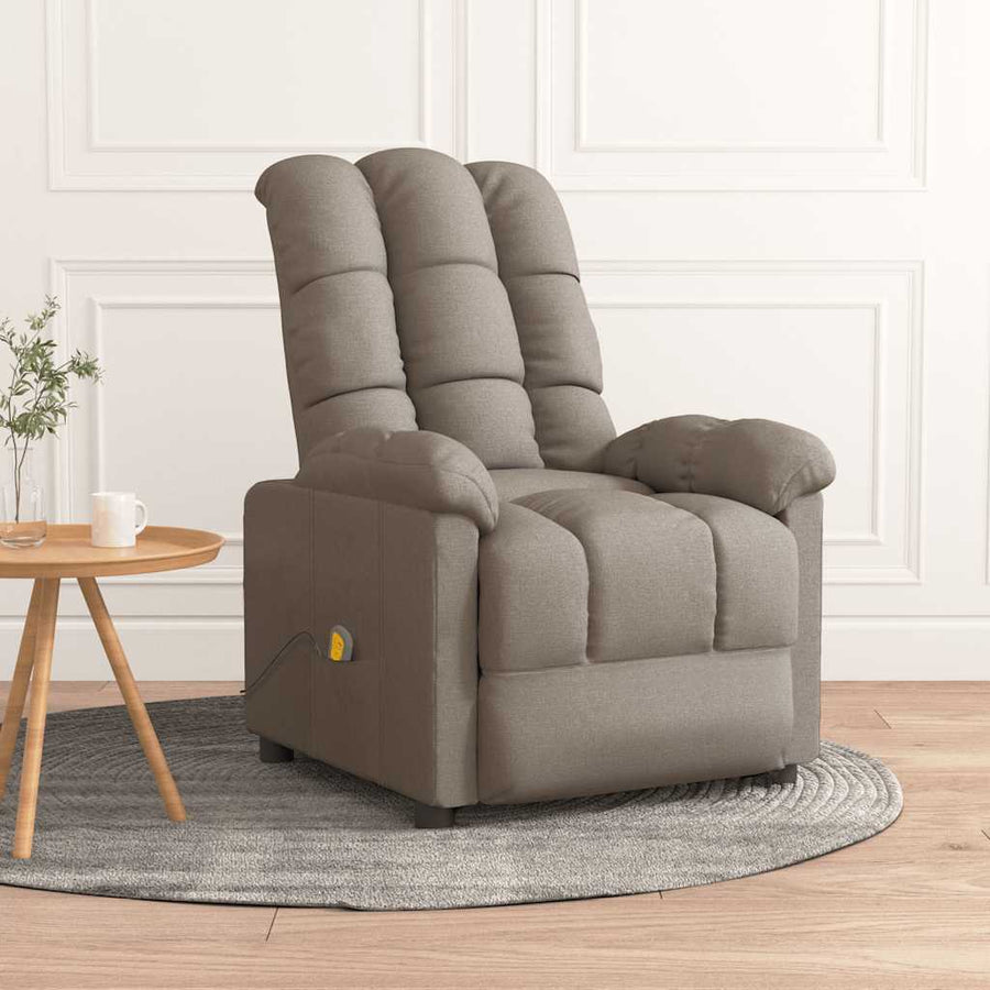 Massagestoel stof taupe