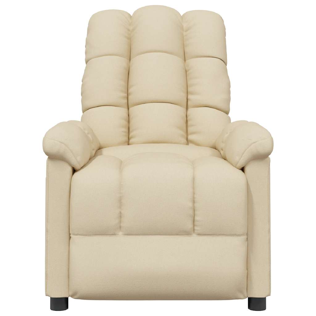 Massagestoel stof crèmekleurig