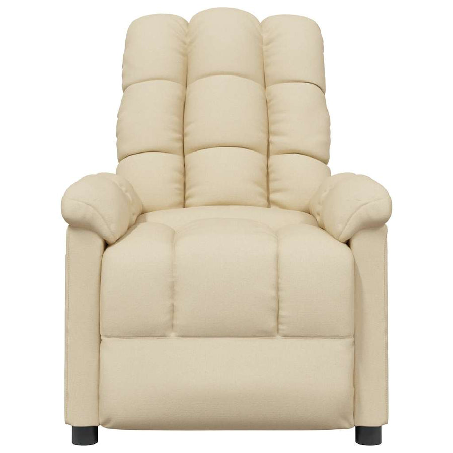 Massagestoel stof crèmekleurig