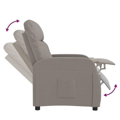 Fauteuil Verstelbaar Stof Taupe 1