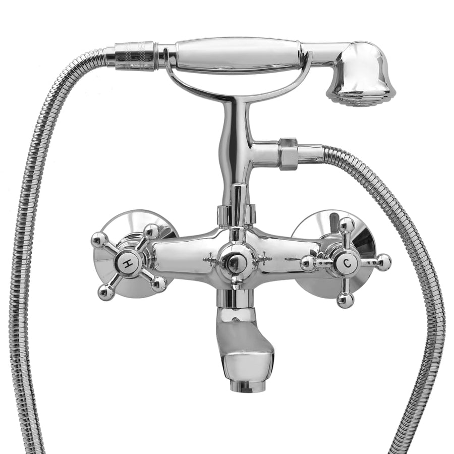 Badkraan Tweeknops En Handdouche Chroom