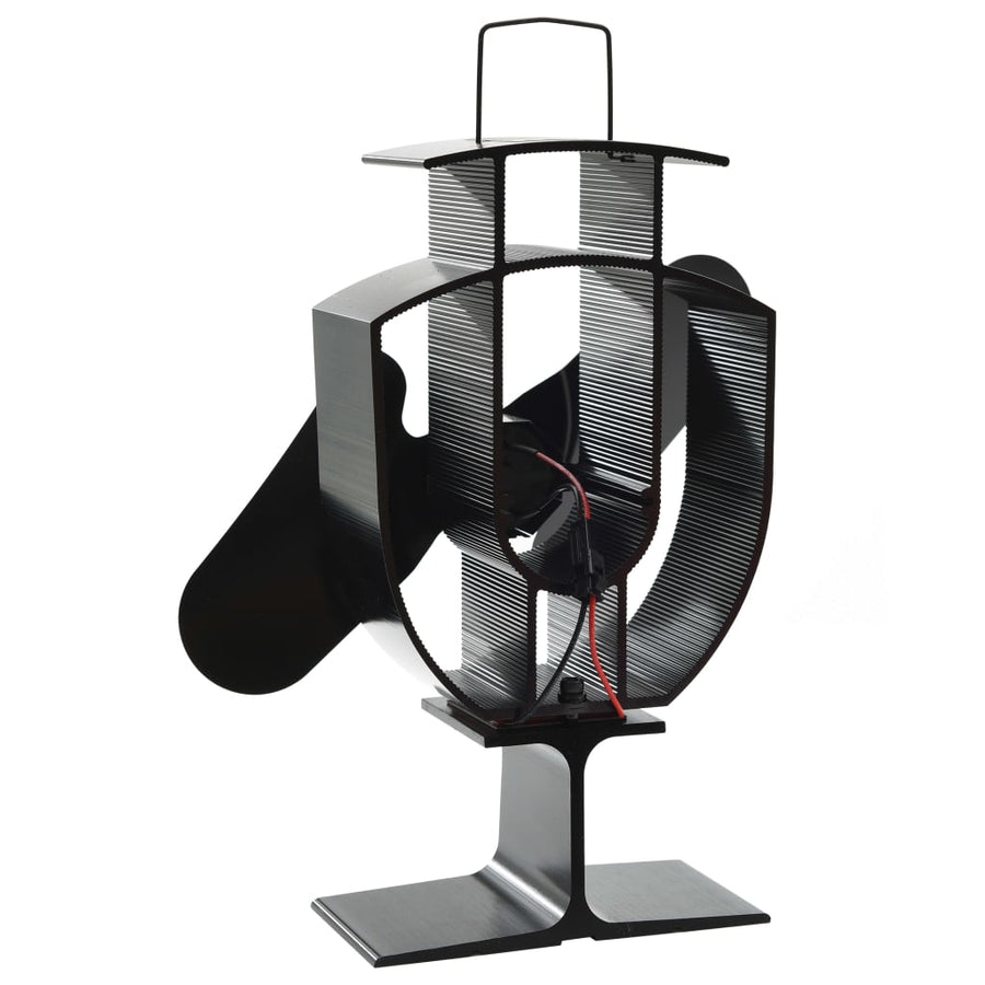Kachelventilator Met 2 Vinnen Zwart 21 x 10,5 x 22,5 cm (2 vinnen)