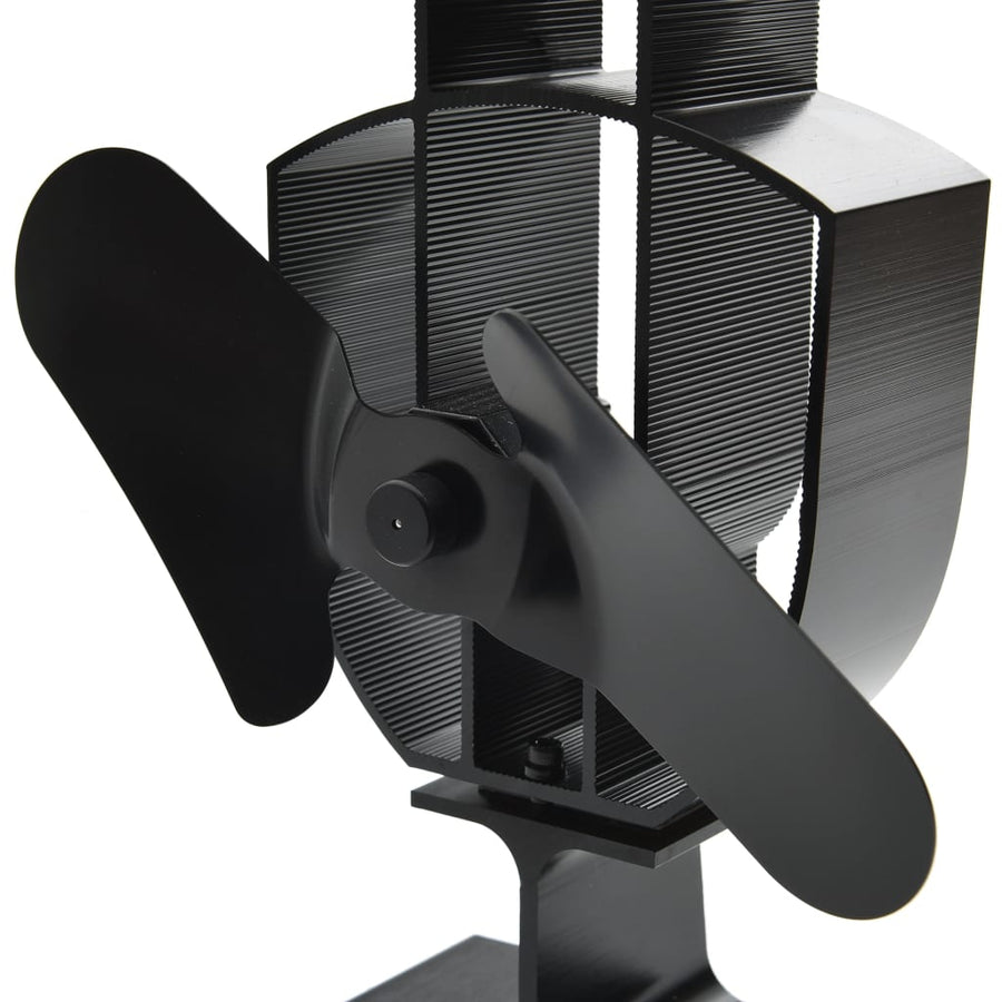 Kachelventilator Met 2 Vinnen Zwart 21 x 10,5 x 22,5 cm (2 vinnen)