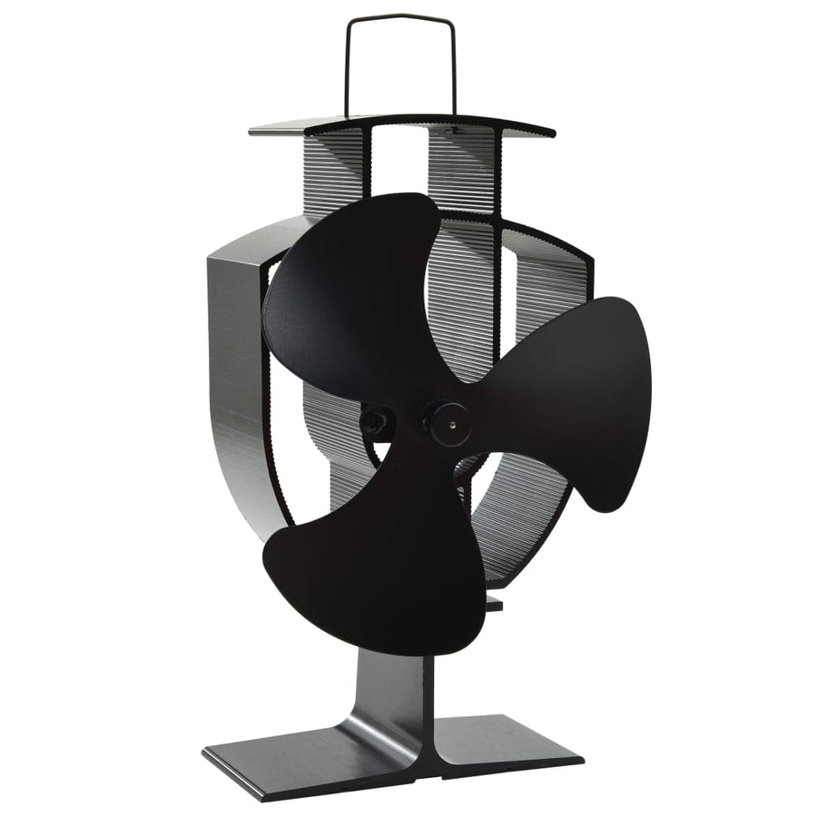 Kachelventilator Met 3 Vinnen Zwart 13.5 x 8,5 x 22,5 cm (3 vinnen)