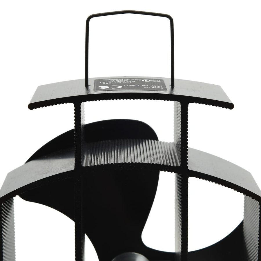 Kachelventilator Met 3 Vinnen Zwart 13.5 x 8,5 x 22,5 cm (3 vinnen)