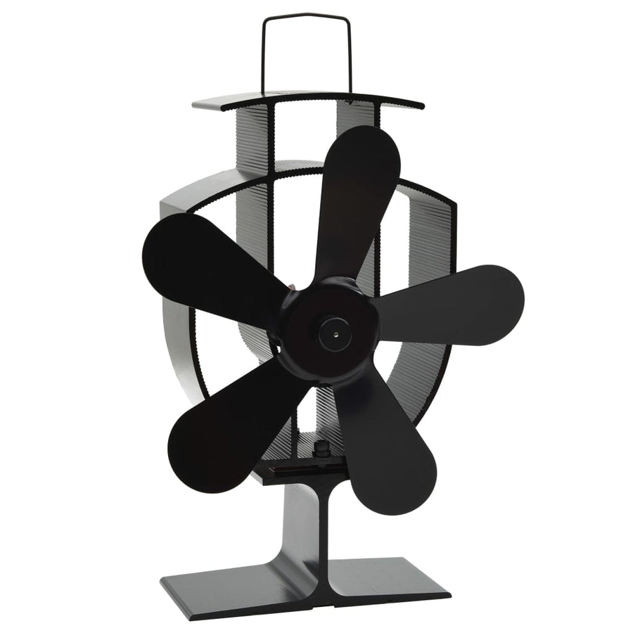 Kachelventilator Met 5 Vinnen Zwart 16,5 x 8 x 22,5 cm (5 vinnen)