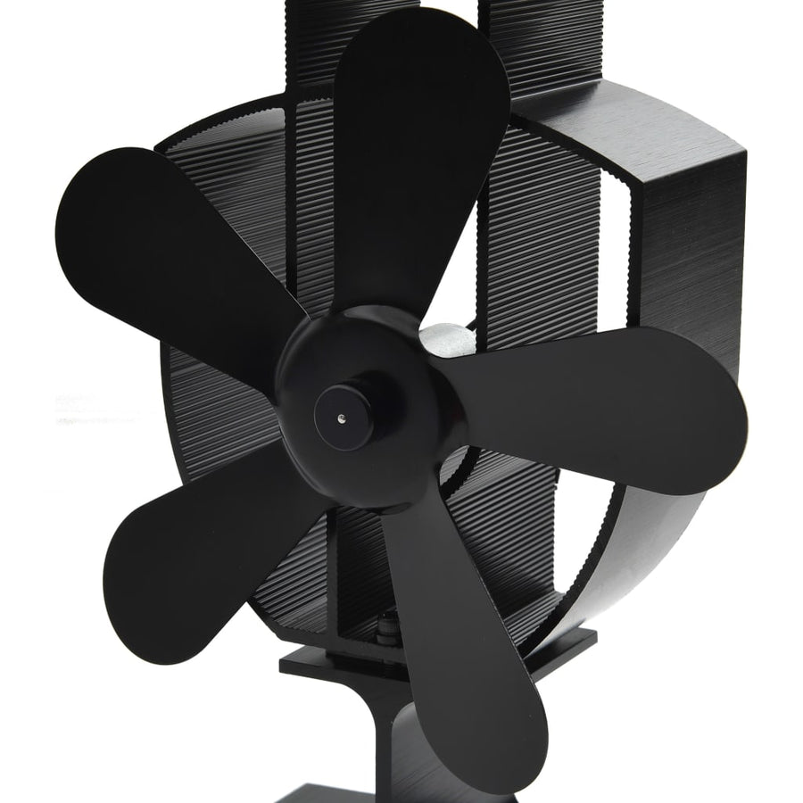 Kachelventilator Met 5 Vinnen Zwart 16,5 x 8 x 22,5 cm (5 vinnen)