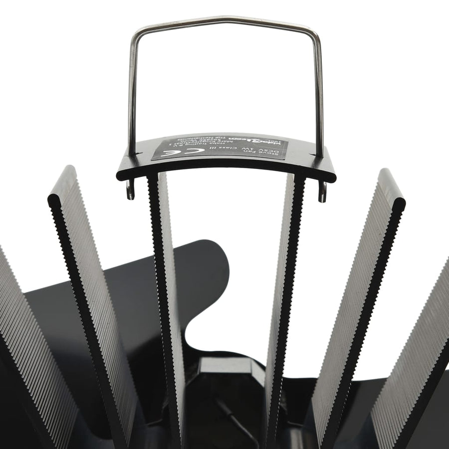 Kachelventilator Met 2 Vinnen Zwart 21 x 12,5 x 21,5 cm (2 vinnen)