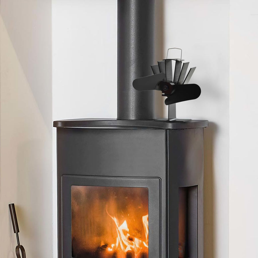 Kachelventilator Met 2 Vinnen Zwart 21 x 12,5 x 21,5 cm (2 vinnen)
