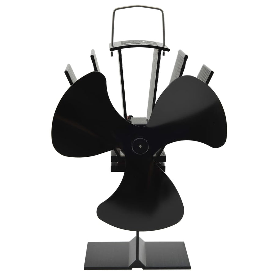 Kachelventilator Met 3 Vinnen Zwart 14,5 x 12 x 21,5 cm (3 vinnen)