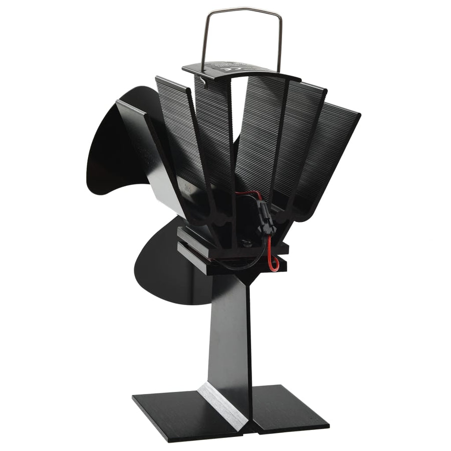 Kachelventilator Met 3 Vinnen Zwart 14,5 x 12 x 21,5 cm (3 vinnen)