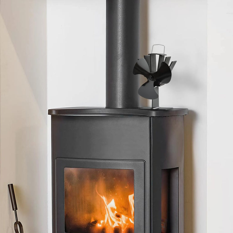 Kachelventilator Met 3 Vinnen Zwart 14,5 x 12 x 21,5 cm (3 vinnen)
