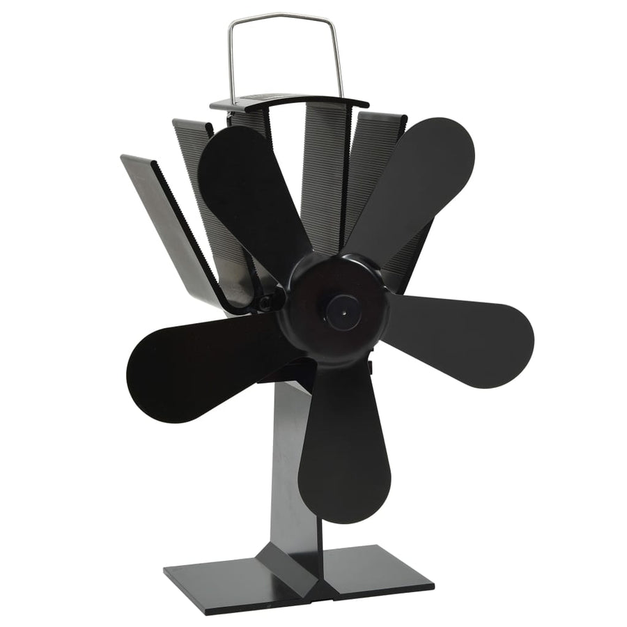 Kachelventilator Met 5 Vinnen Zwart 16 x 11 x 21,5 cm (5 vinnen)
