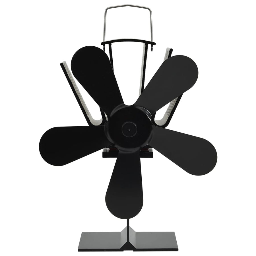 Kachelventilator Met 5 Vinnen Zwart 16 x 11 x 21,5 cm (5 vinnen)