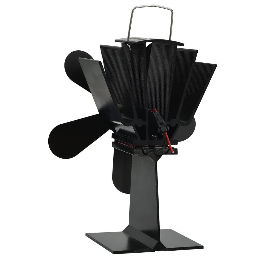 Kachelventilator Met 5 Vinnen Zwart 16 x 11 x 21,5 cm (5 vinnen)