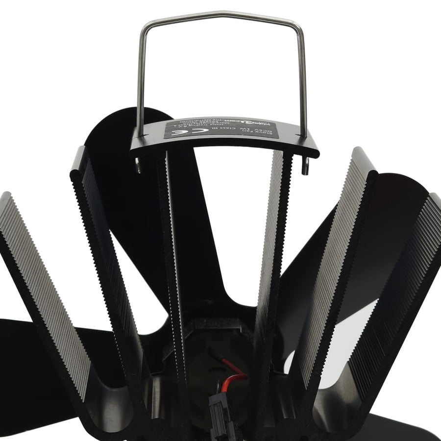 Kachelventilator Met 5 Vinnen Zwart 16 x 11 x 21,5 cm (5 vinnen)