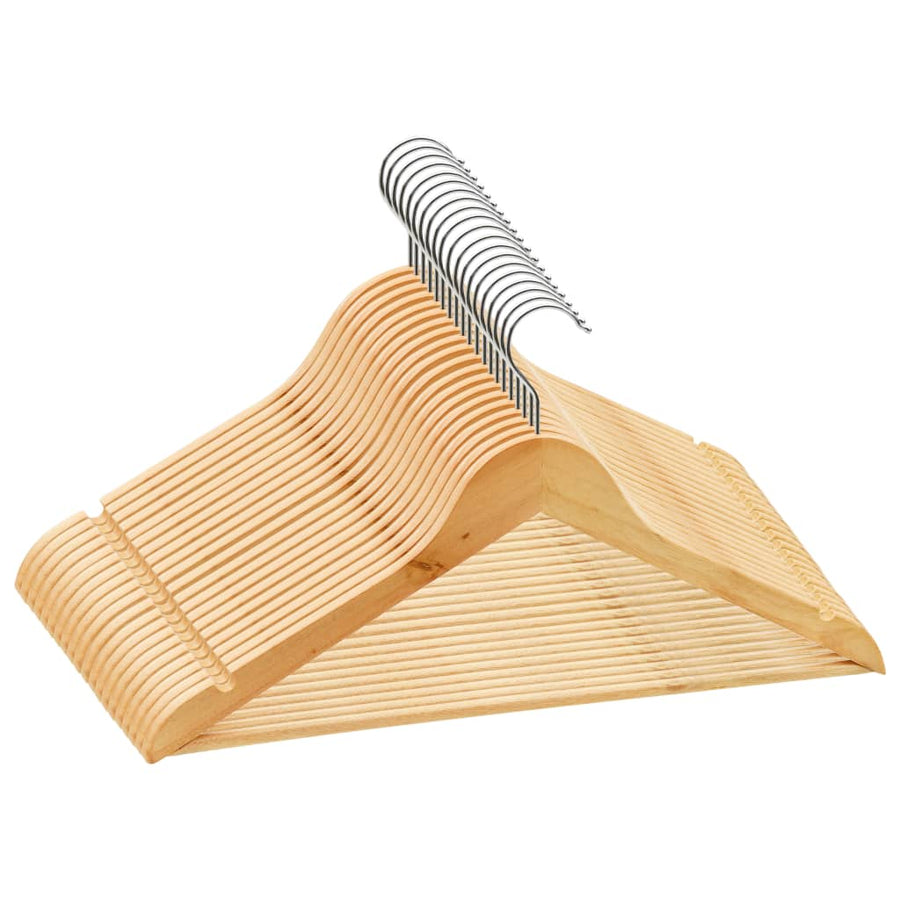 -Delige Kledinghangerset Anti-Slip Hardhout 20 Bruin