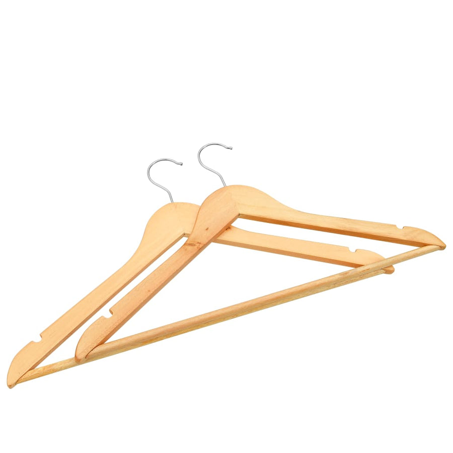 -Delige Kledinghangerset Anti-Slip Hardhout 50 Bruin