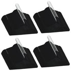 Kledinghangerset 100 stuks anti-slip fluweel zwart