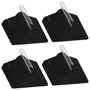Kledinghangerset 100 stuks anti-slip fluweel zwart