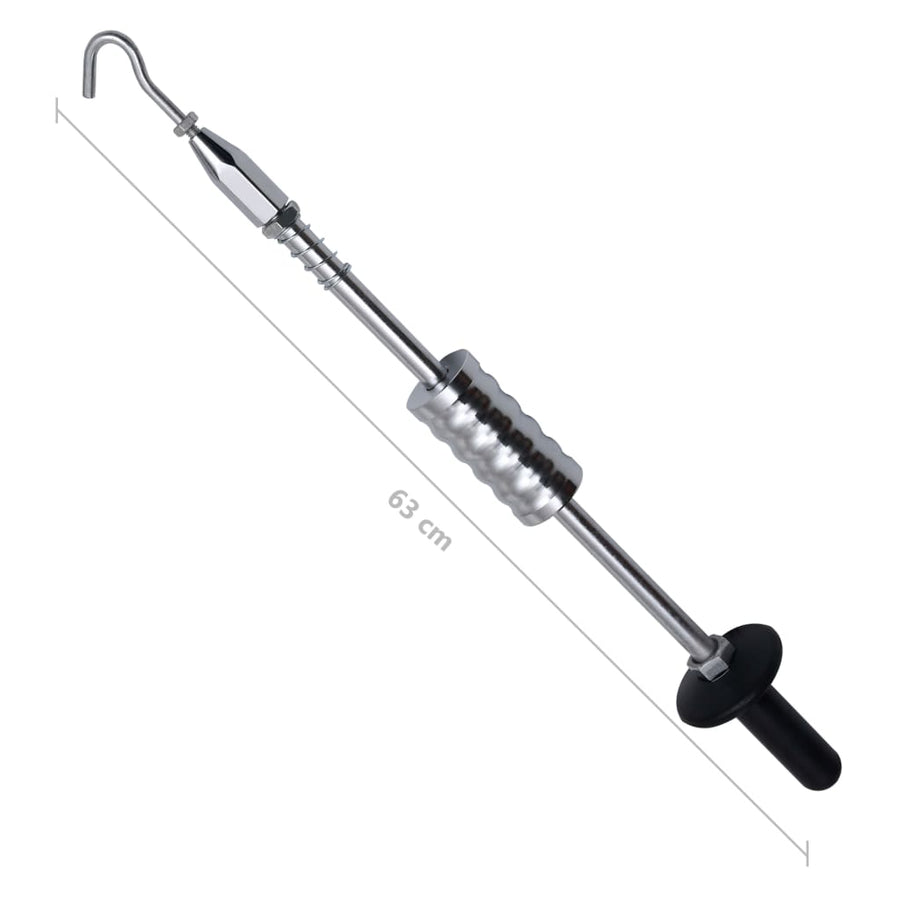 Schuifhamer met haak koolstofstaal 63 cm