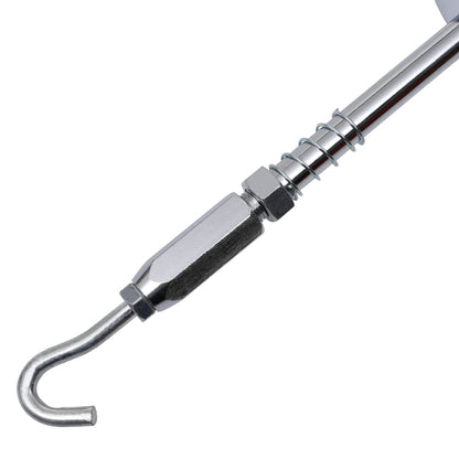 Schuifhamer met haak 65 cm koolstofstaal