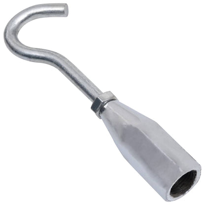 Schuifhamer met haak 65 cm koolstofstaal