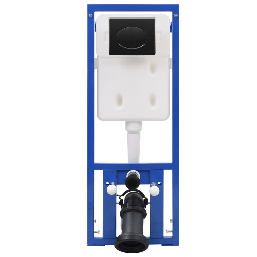 Hangend Toilet Met Verborgen Stortbak Keramiek Zwart