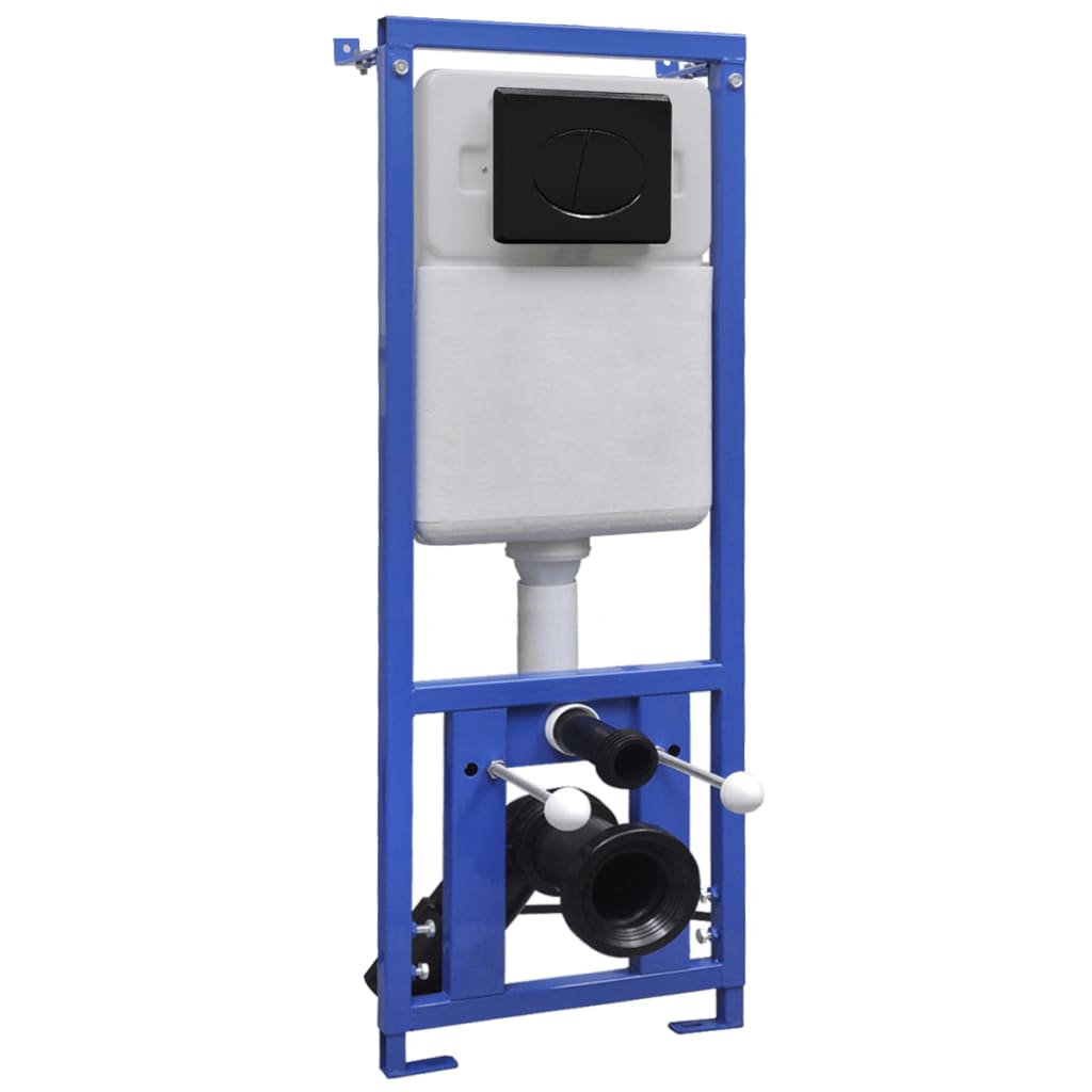 Hangend Toilet Met Verborgen Stortbak Keramiek Zwart