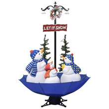 Kerstboom Sneeuwend Met Paraplubasis 70 Cm Pvc Blauw 170 x 105 cm