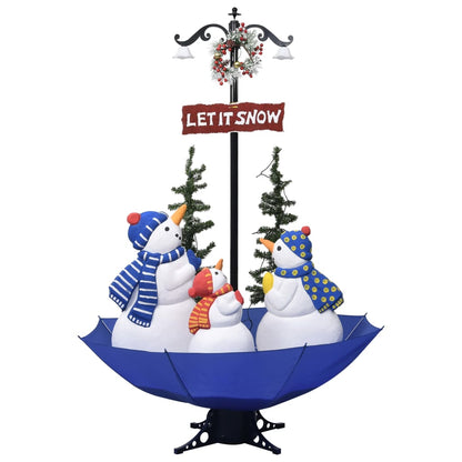 Kerstboom Sneeuwend Met Paraplubasis 70 Cm Pvc Blauw 170 x 105 cm