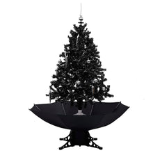 Kerstboom Sneeuwend Met Paraplubasis 40 Cm Pvc 140 x 95 cm Zwart