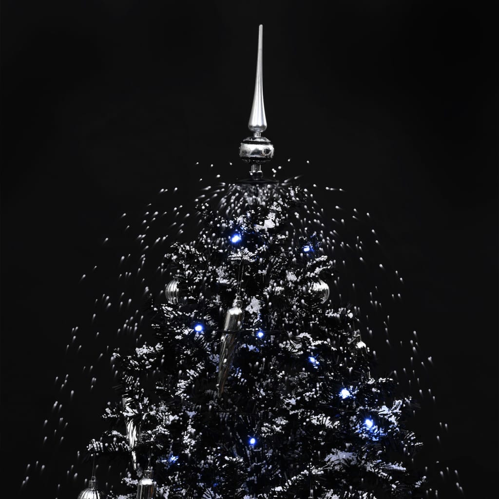 Kerstboom Sneeuwend Met Paraplubasis 40 Cm Pvc 140 x 95 cm Zwart
