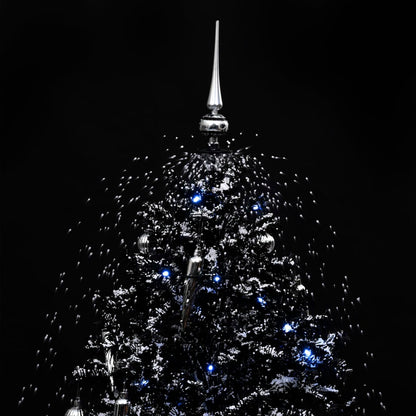 Kerstboom Sneeuwend Met Paraplubasis 40 Cm Pvc 140 x 95 cm Zwart
