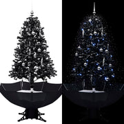 Kerstboom sneeuwend 170 cm PVC zwart