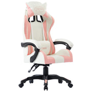 Racing chair faux leather pink