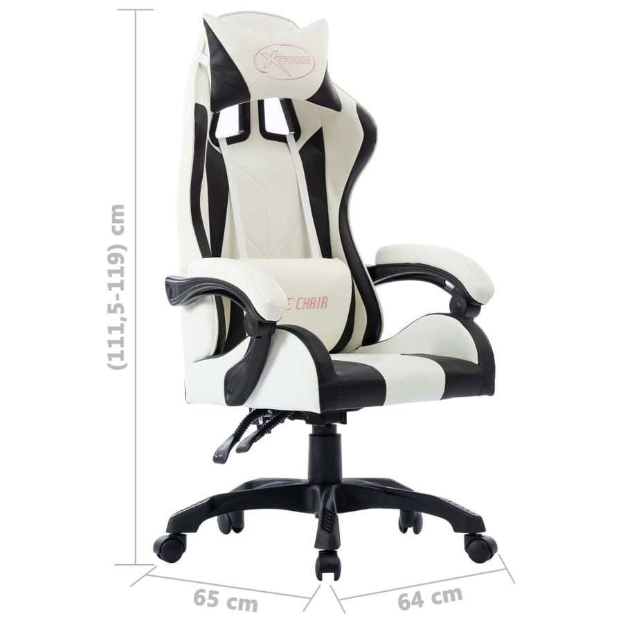 Racestoel Kunstleer Zwart