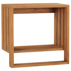 Wall-mounted towel rack 35x20x35 cm solid teakwood