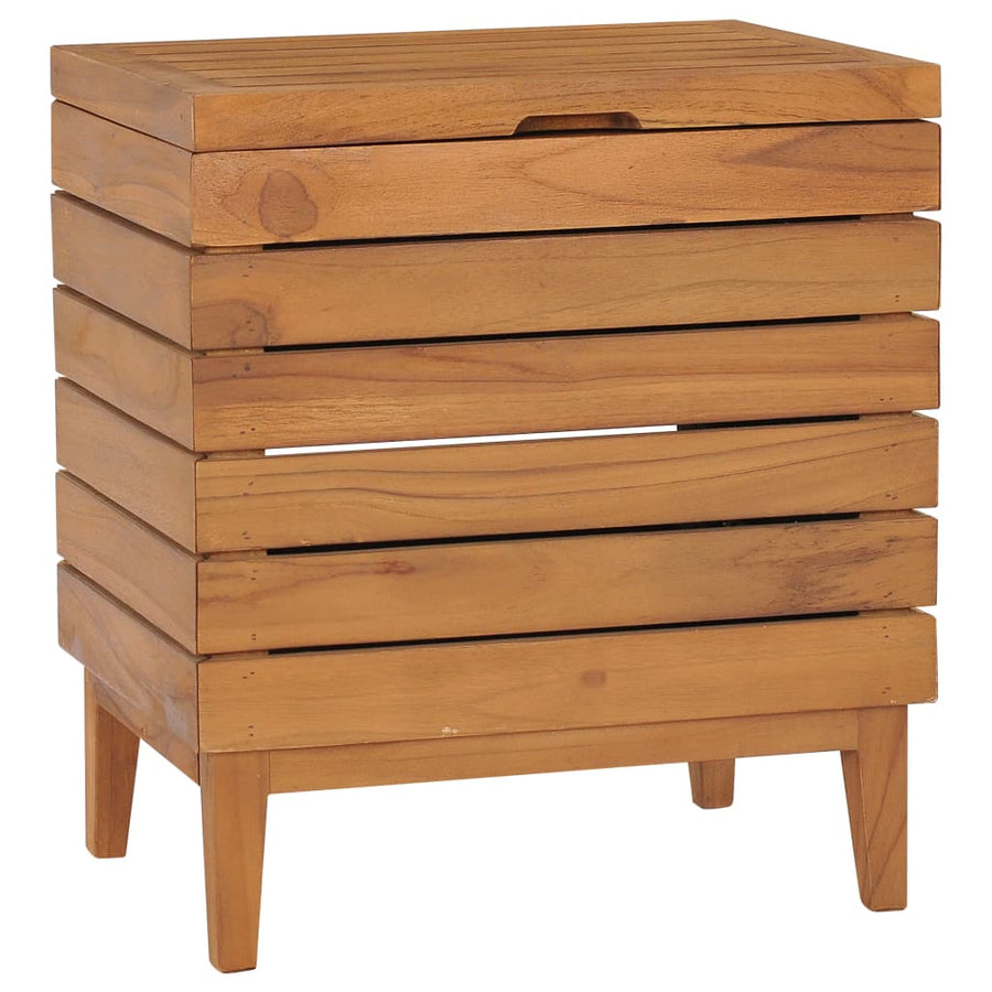 Wasmand Massief Teakhout 40 x 30 x 45 cm