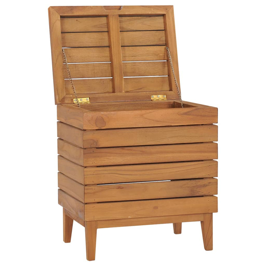Wasmand Massief Teakhout 40 x 30 x 45 cm