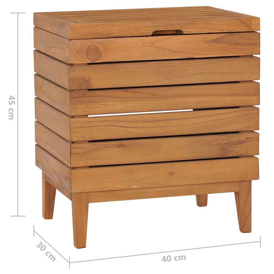 Wasmand Massief Teakhout 40 x 30 x 45 cm