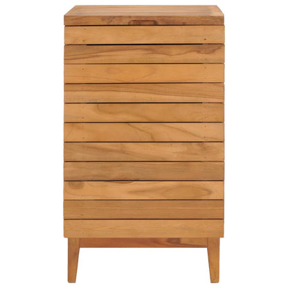 Wasmand Massief Teakhout 40 x 40 x 70 cm