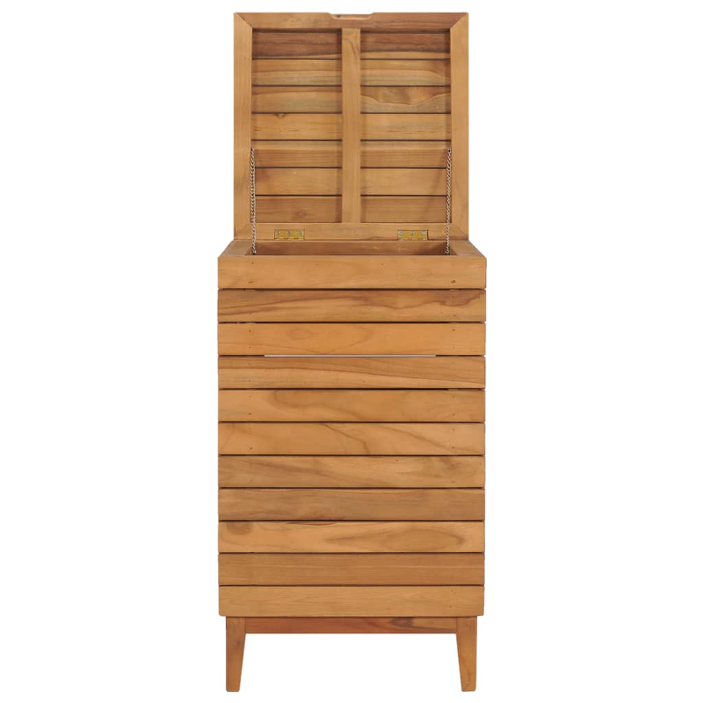 Wasmand Massief Teakhout 40 x 40 x 70 cm