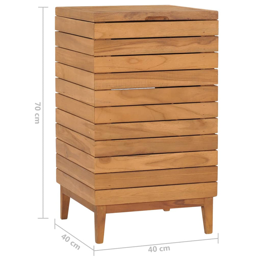Wasmand Massief Teakhout 40 x 40 x 70 cm