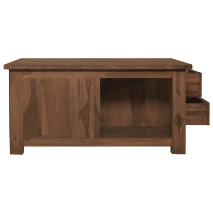Salontafel 68X68X33 Cm Massief Teakhout