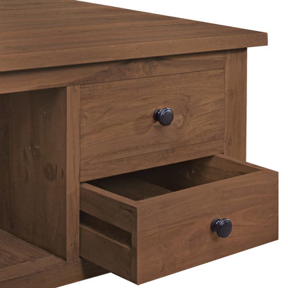 Salontafel 68X68X33 Cm Massief Teakhout