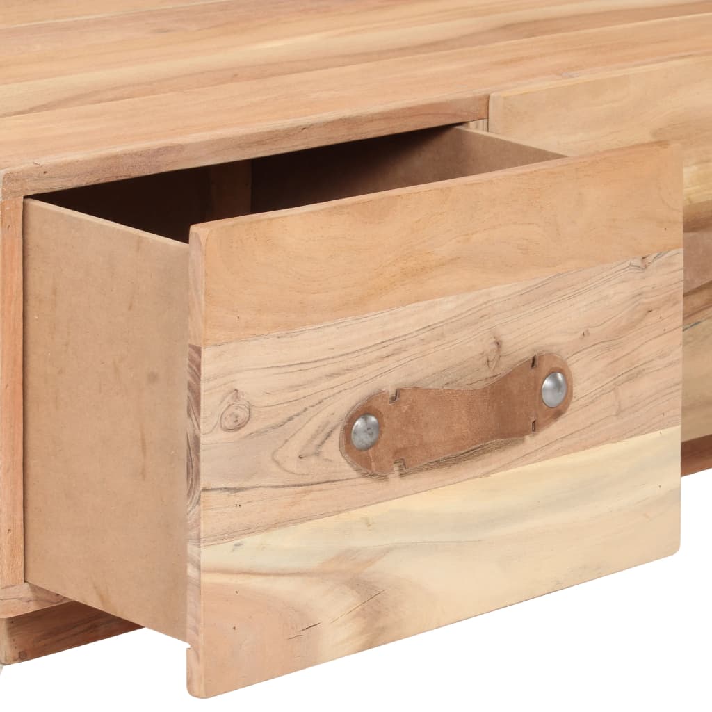 Salontafel 90X50X35 Cm Massief Gerecycled Hout