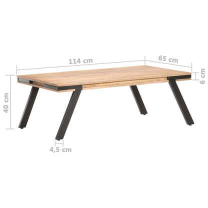 Salontafel 114X65X40 Cm Massief Mangohout
