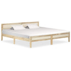 Bedframe massief mangohout 200x200 cm